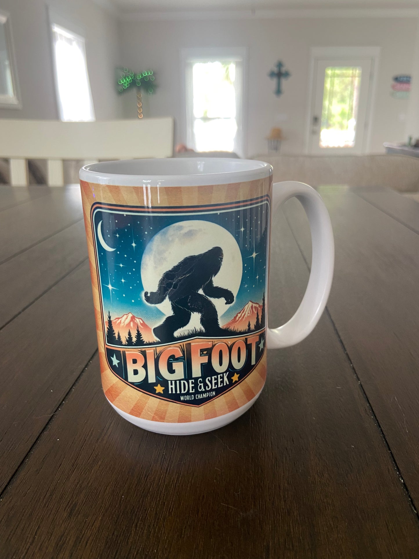 Bigfoot Hide and Seek Champion Coffee Mug 15 oz