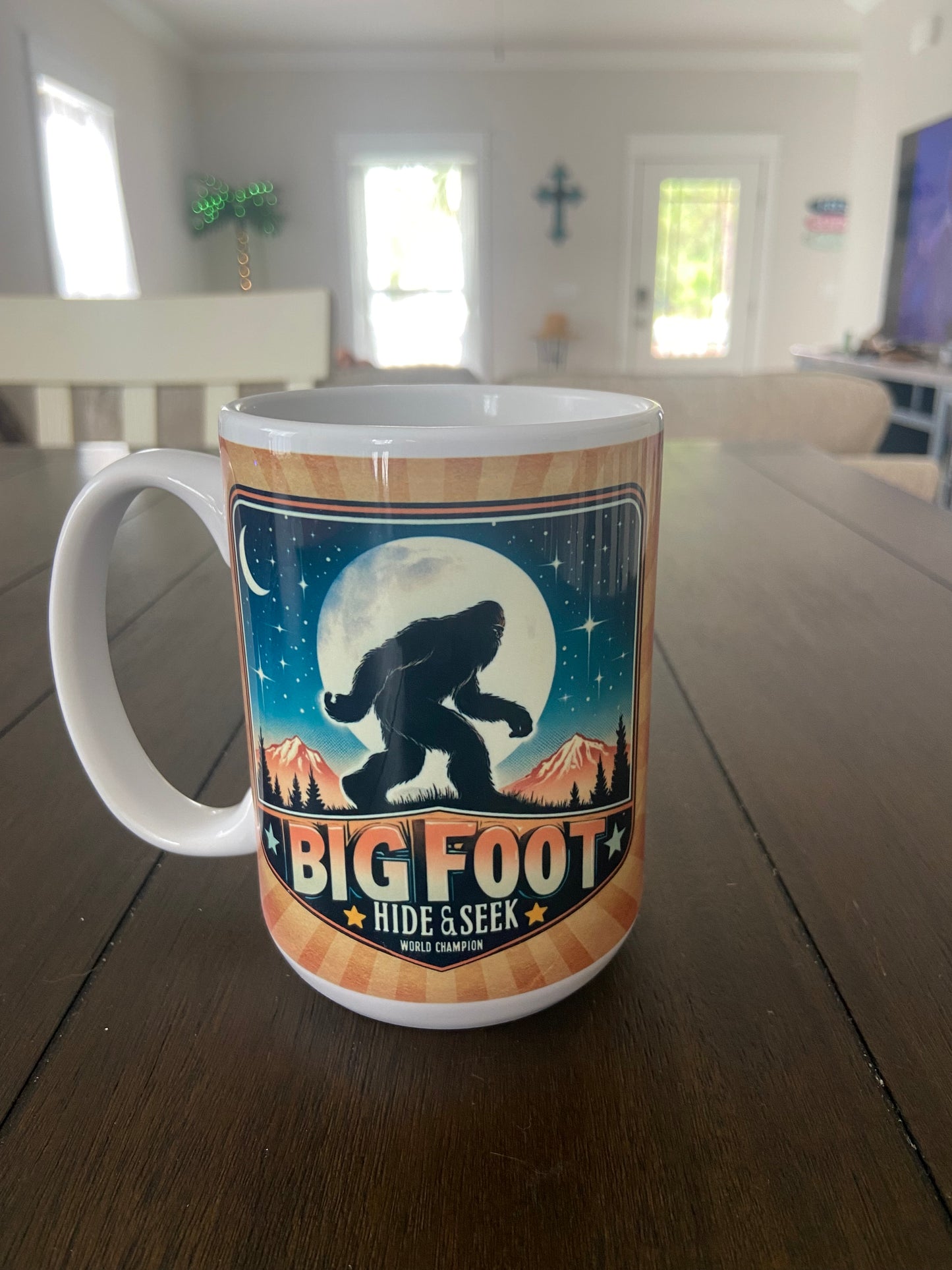 Bigfoot Hide and Seek Champion Coffee Mug 15 oz