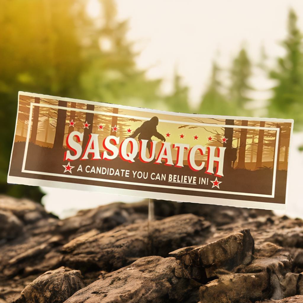 Sasquatch A Candidate You Can Believe in Bumper Sticker