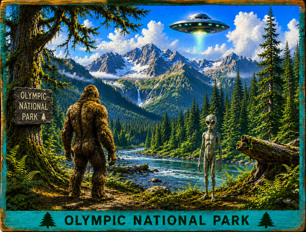 Bigfoot – Vintage Wooden Wall Sign