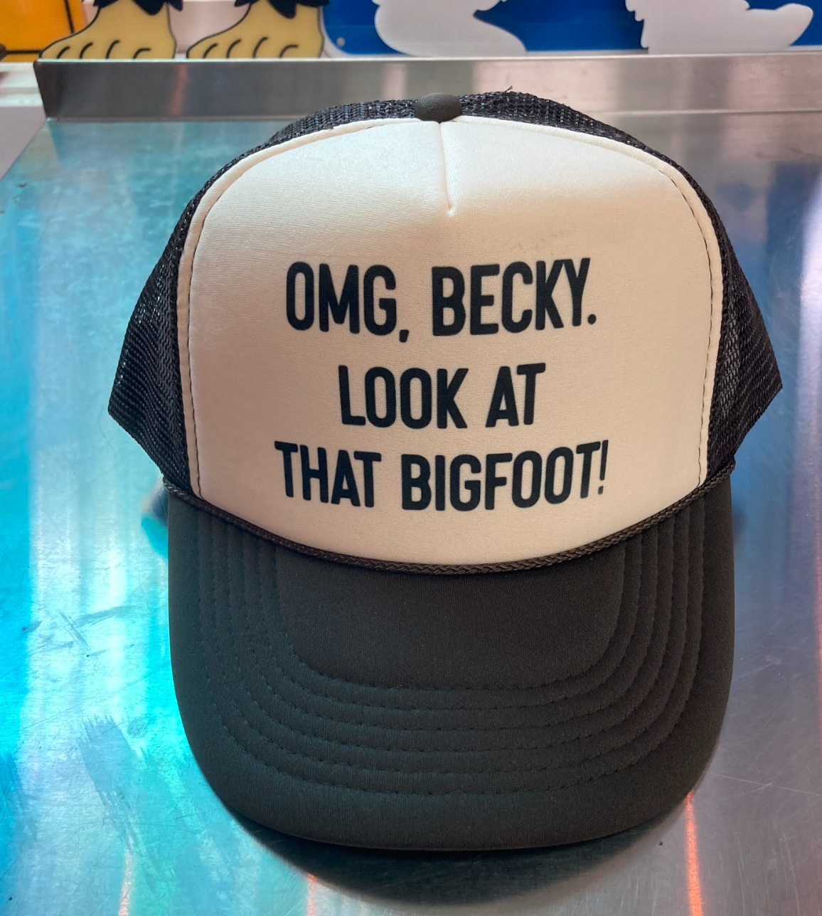 Trucker Hats: Sasquatch, Bigfoot, Twilight and Banana Slug Rainbow