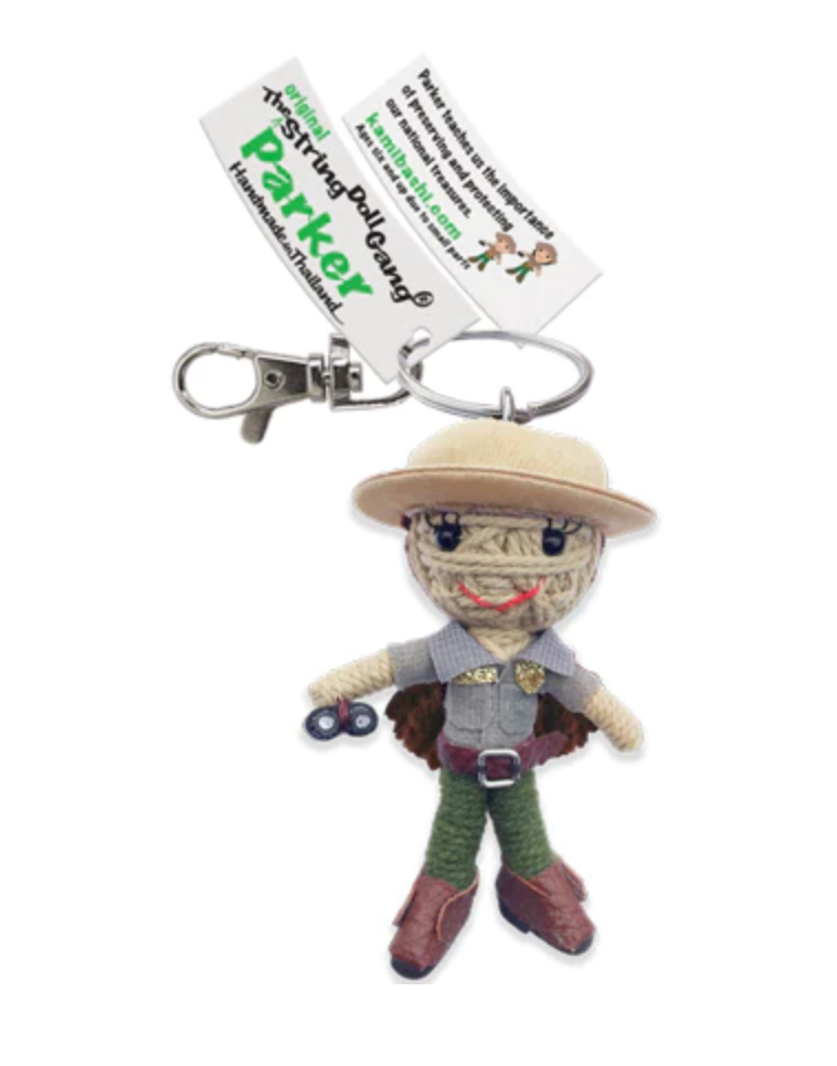 Parker Girl Park Ranger String Doll Keychain