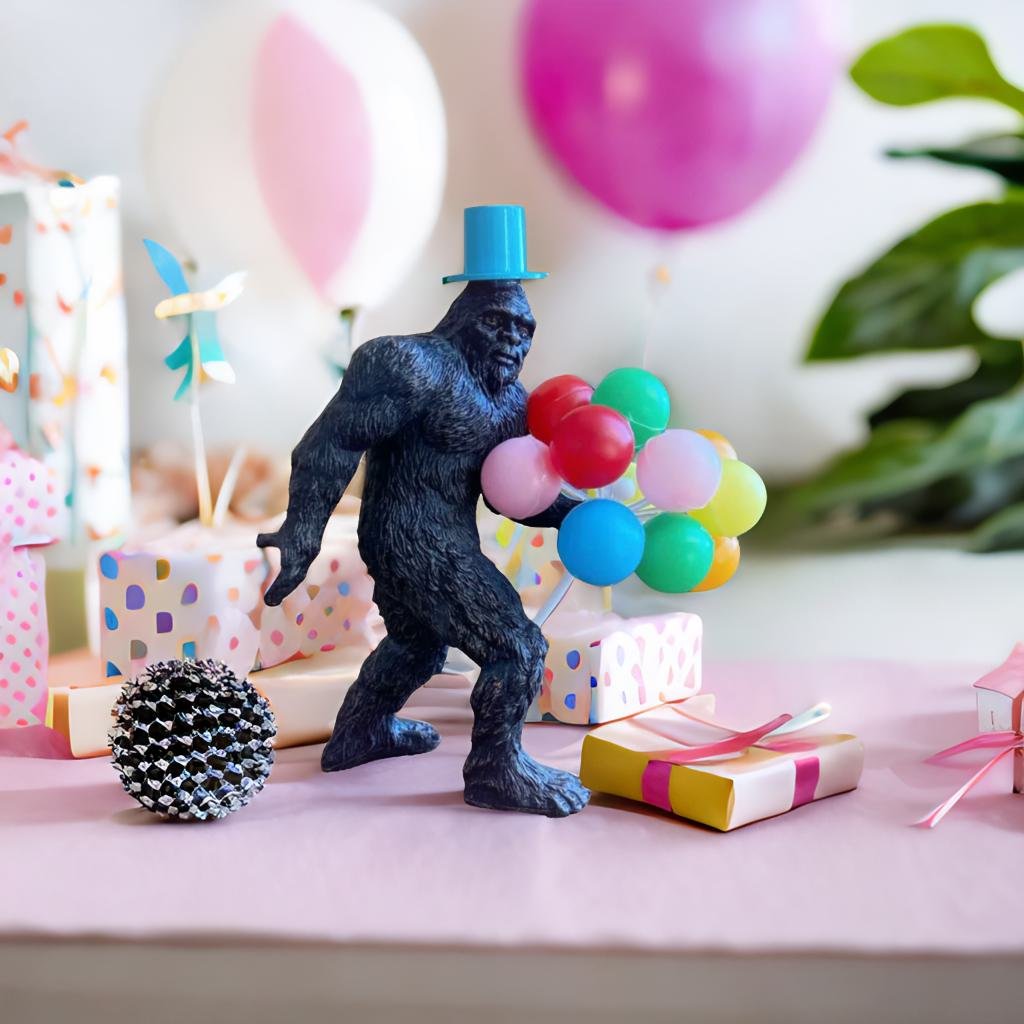 Birthday Party Sasquatch 5" Tall Figure