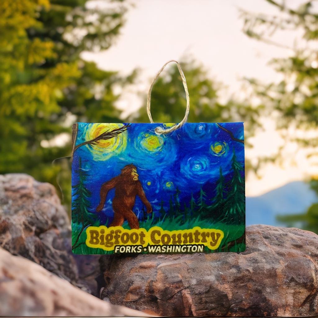 Van Gogh Starry Night Bigfoot Country Ornament