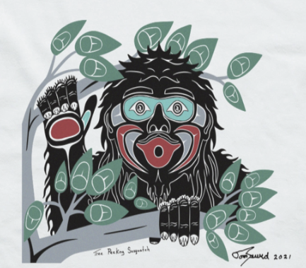 Tree Peeking T-Shirt by Thomas Sewid