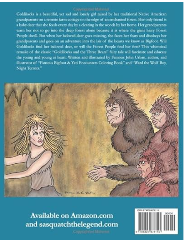 Goldilocks vs. the Three Bigfoot Paperback Coloring Book