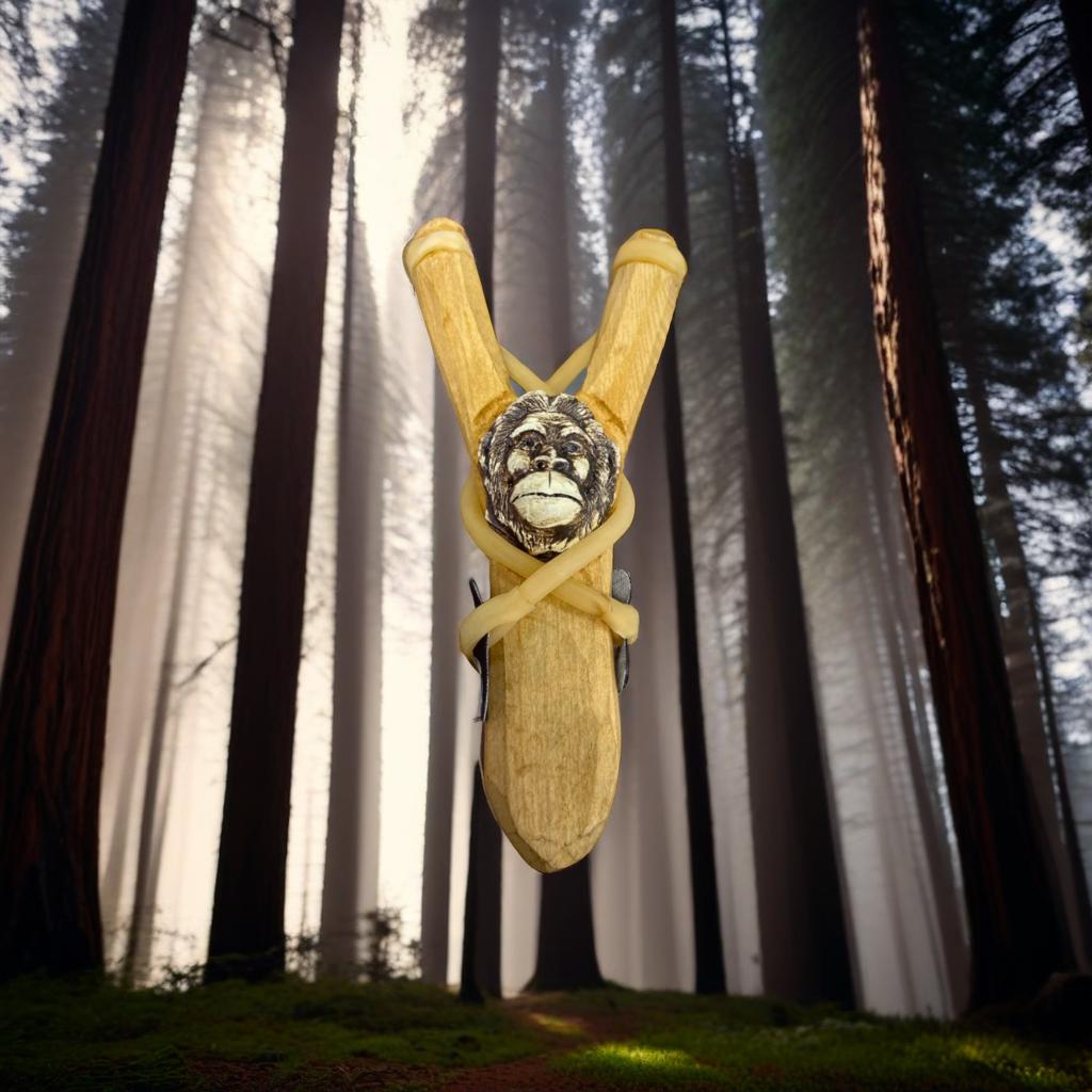 Wooden Bigfoot Slingshot