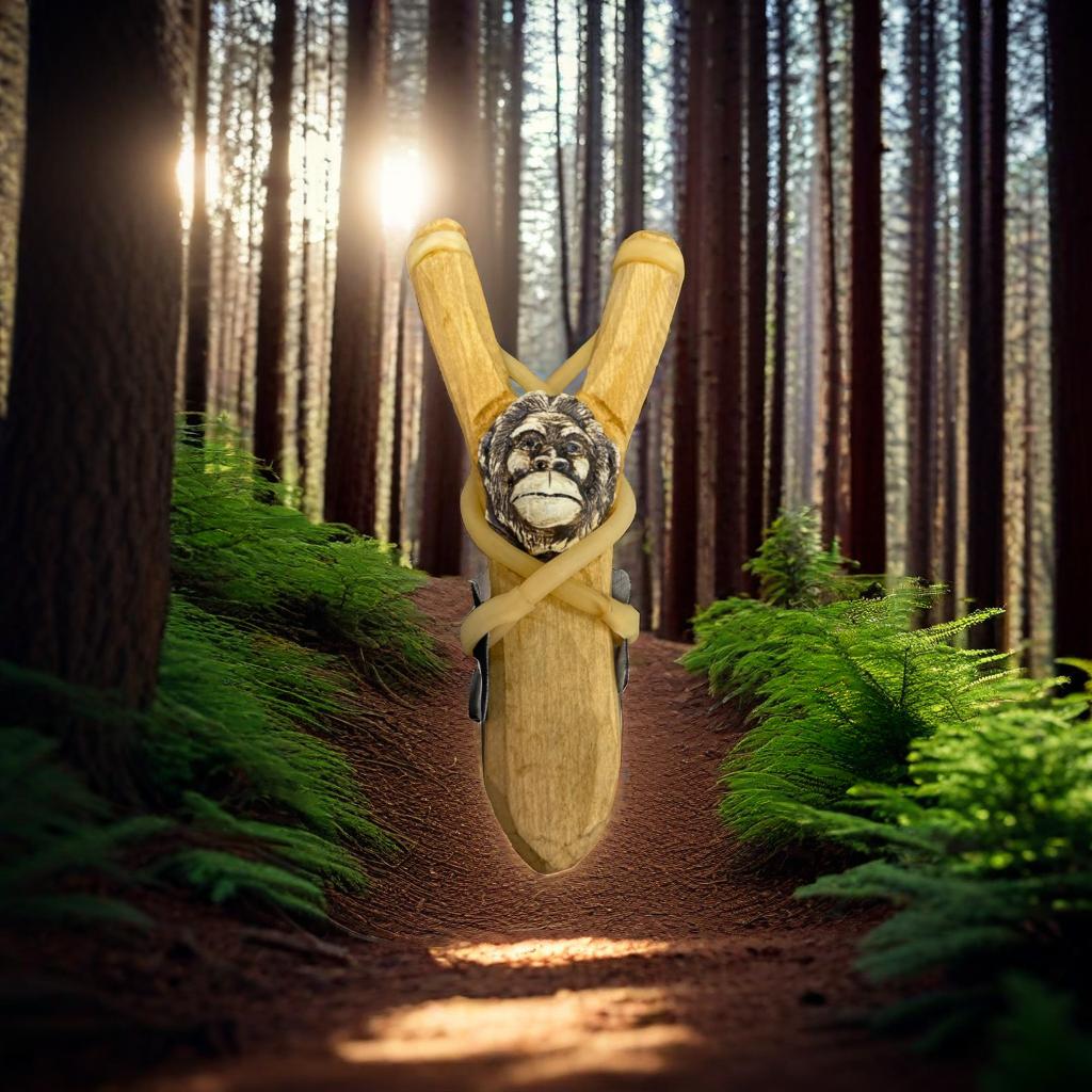 Wooden Bigfoot Slingshot