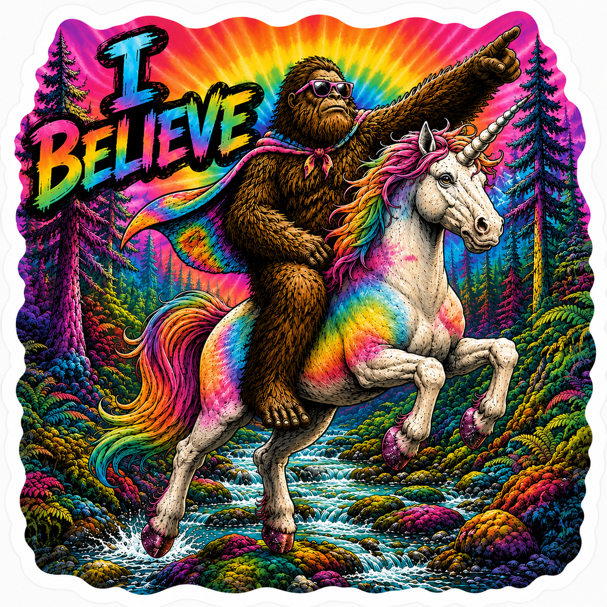 Unicorn Sasquatch Sticker