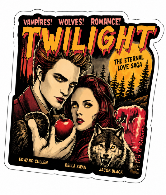 Vampires Wolves Romance Twilight Sticker