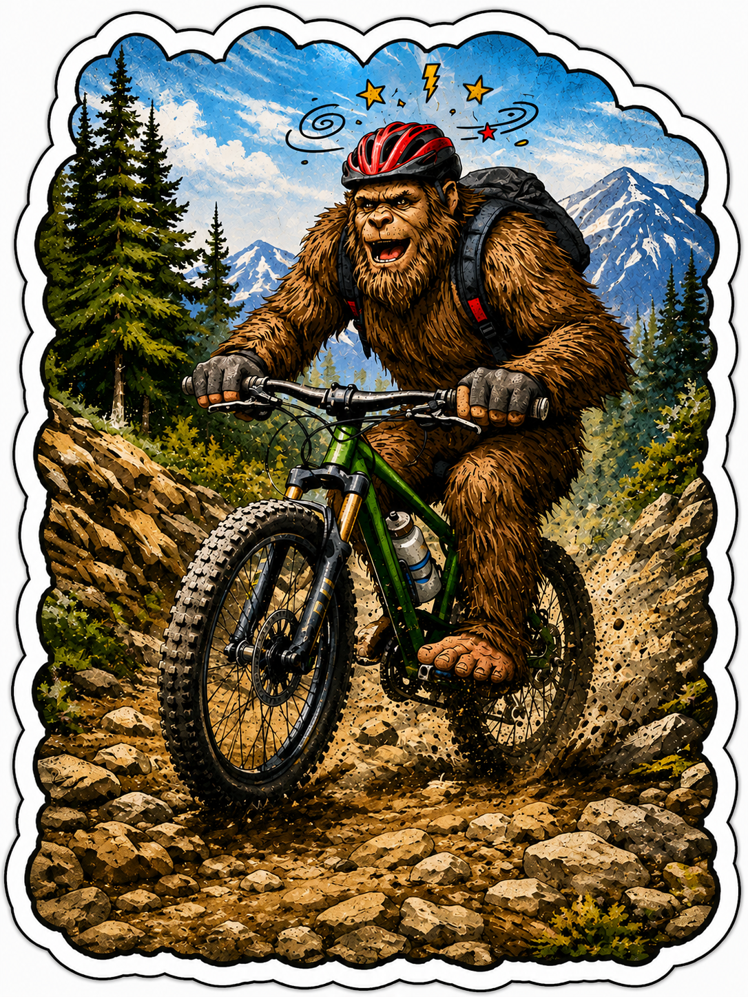 Sasquatch Bike Riding Forks Washington