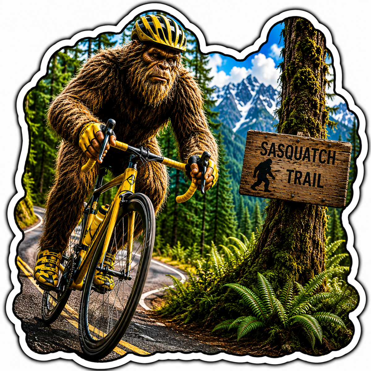 Sasquatch Bike Riding Forks Washington
