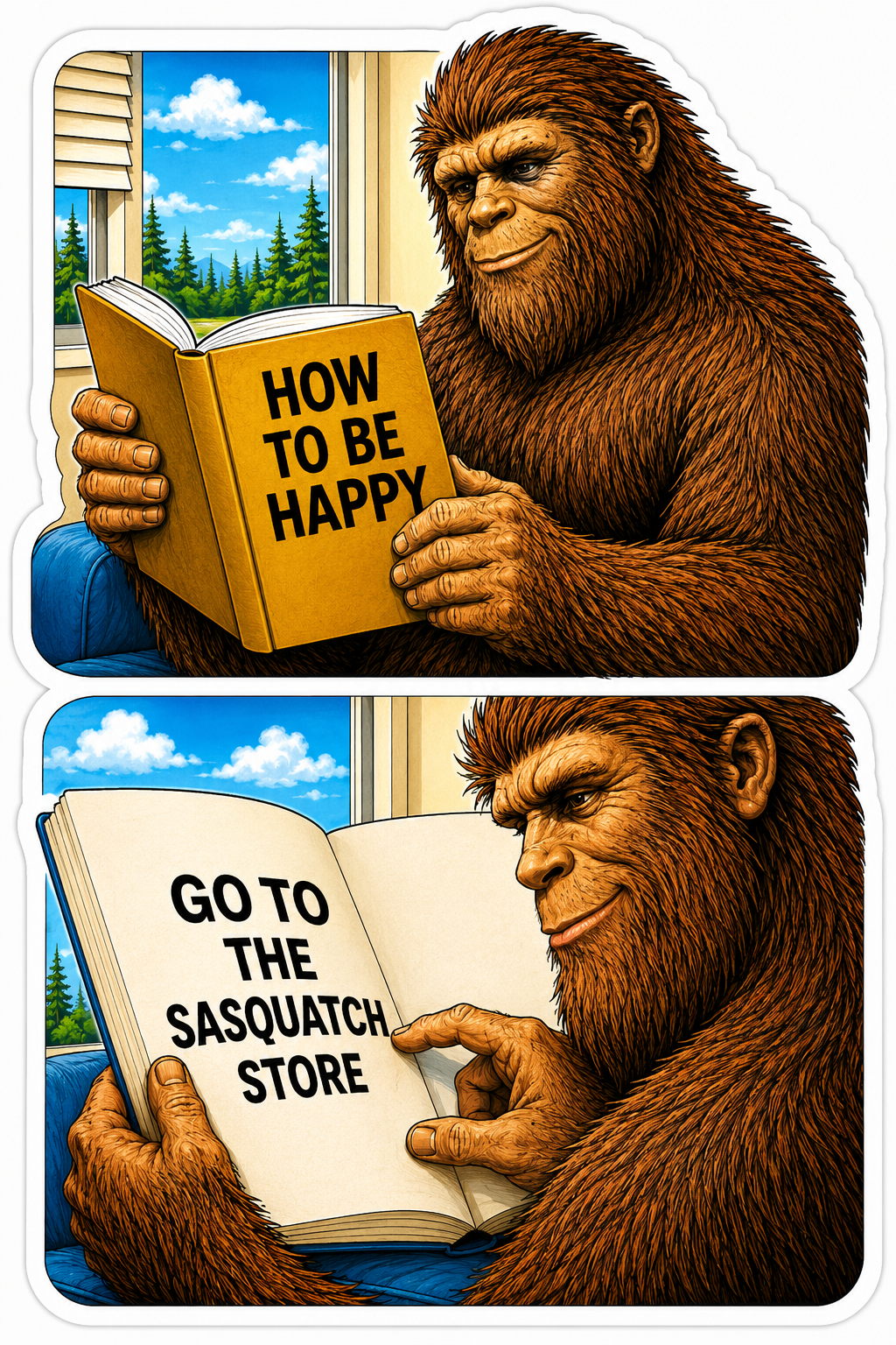 How to be Happy Sticker