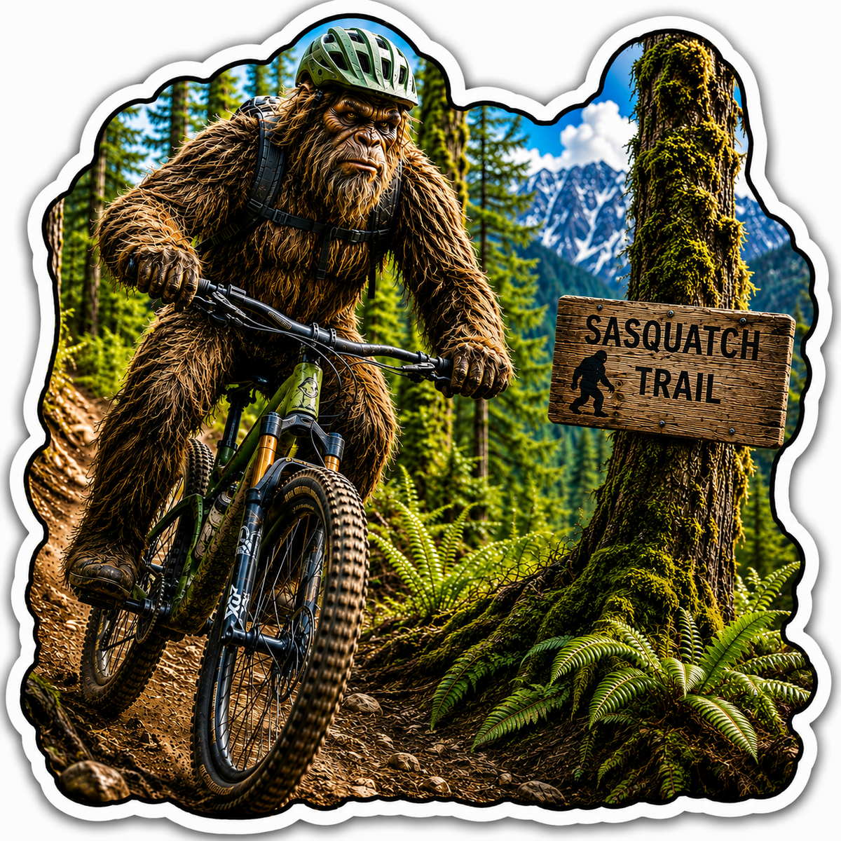 Sasquatch Bike Riding Forks Washington