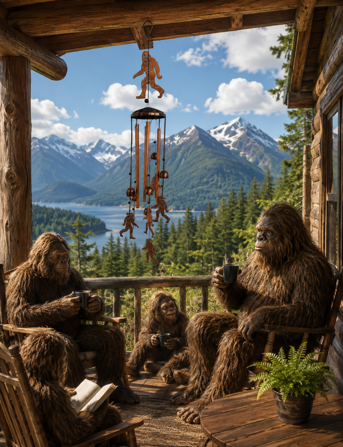 Sasquatch Bigfoot Wind Chimes