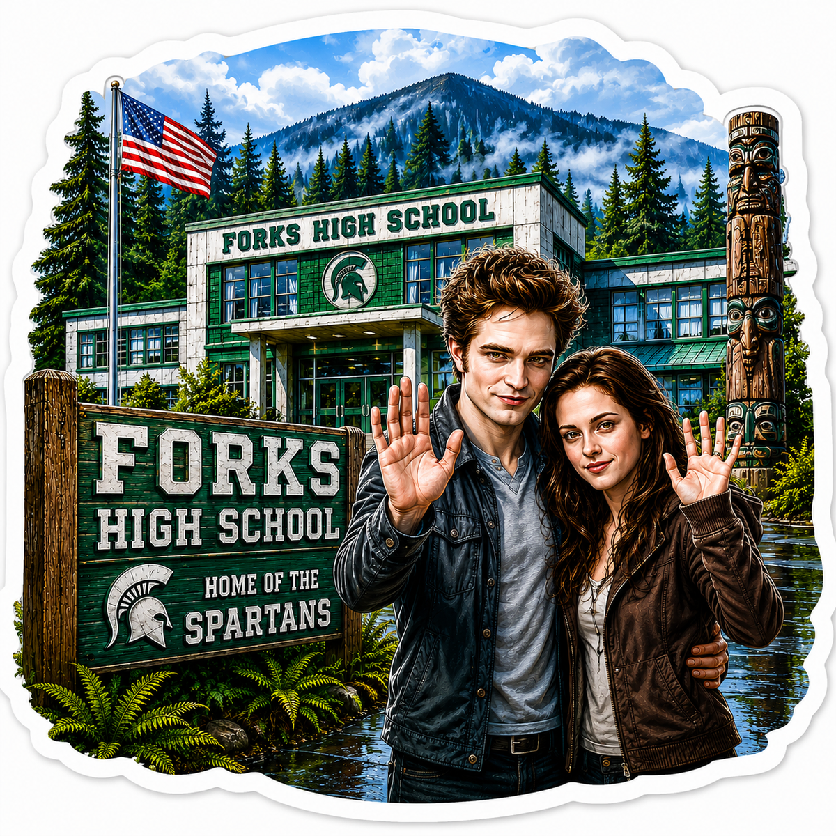 Forks High School Sticker