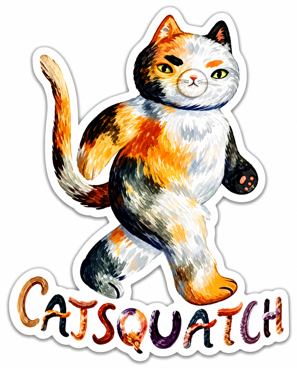 Catsquatch Sticker
