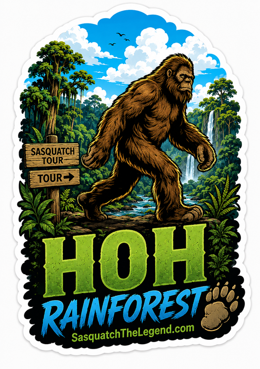 Sasquatch Tour HOH Rainforest Sticker