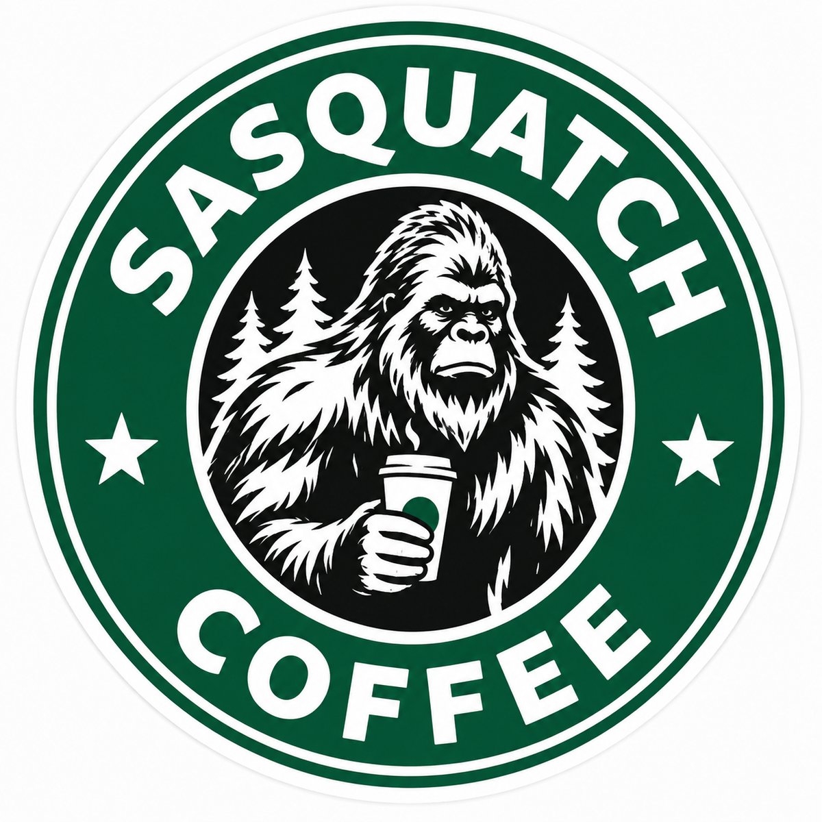 Sasquatch Coffee Sticker