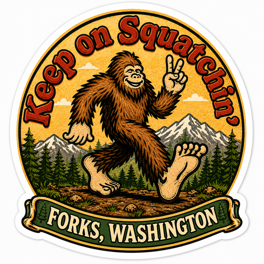 Keep on Squatchin Sticker