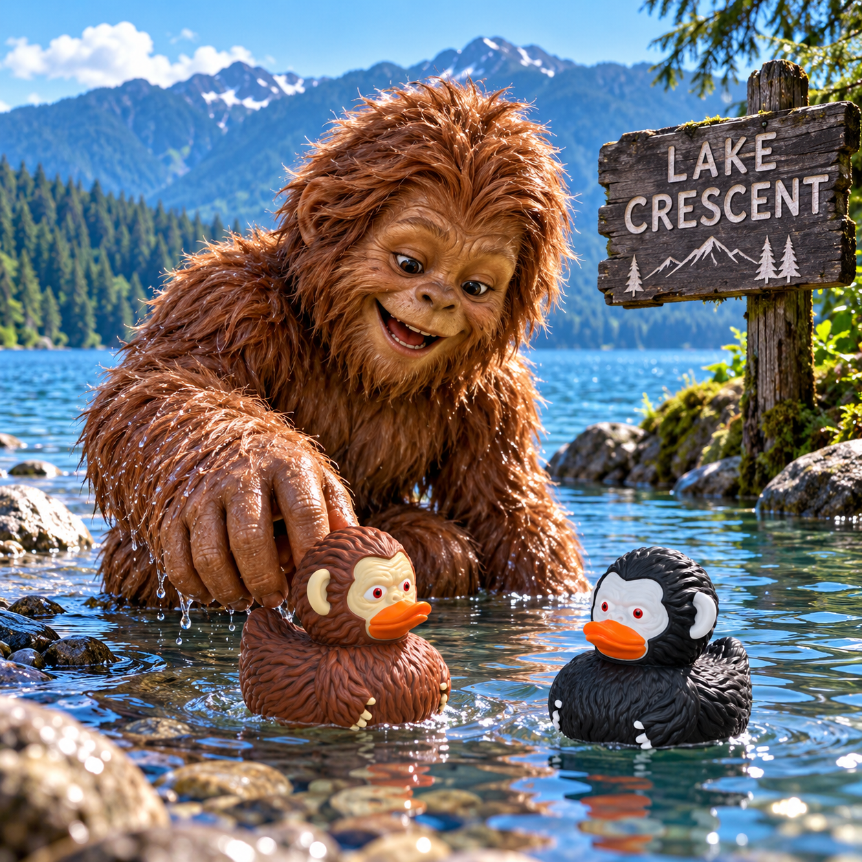 Sasquatch Rubber Ducks – 2.25" Tall