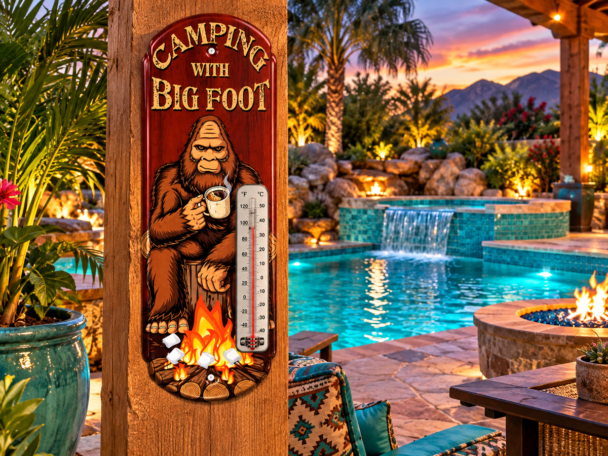 Bigfoot Metal Thermometer – 17" Tall