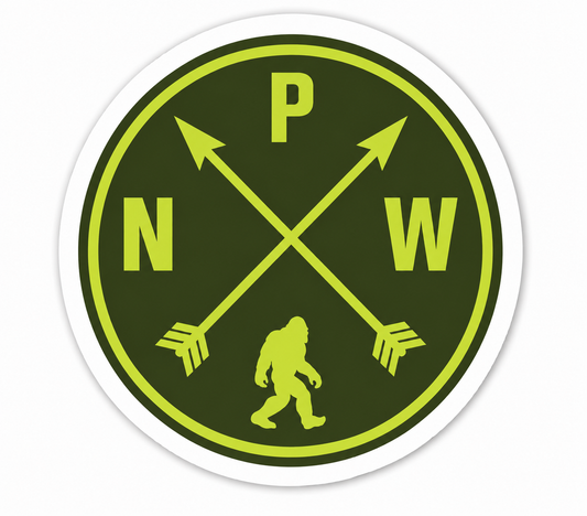 PNW Friendship Crossed Arrow Sticker
