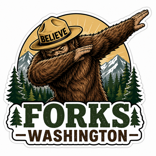 I Believe Sasquatch can Dab Sticker