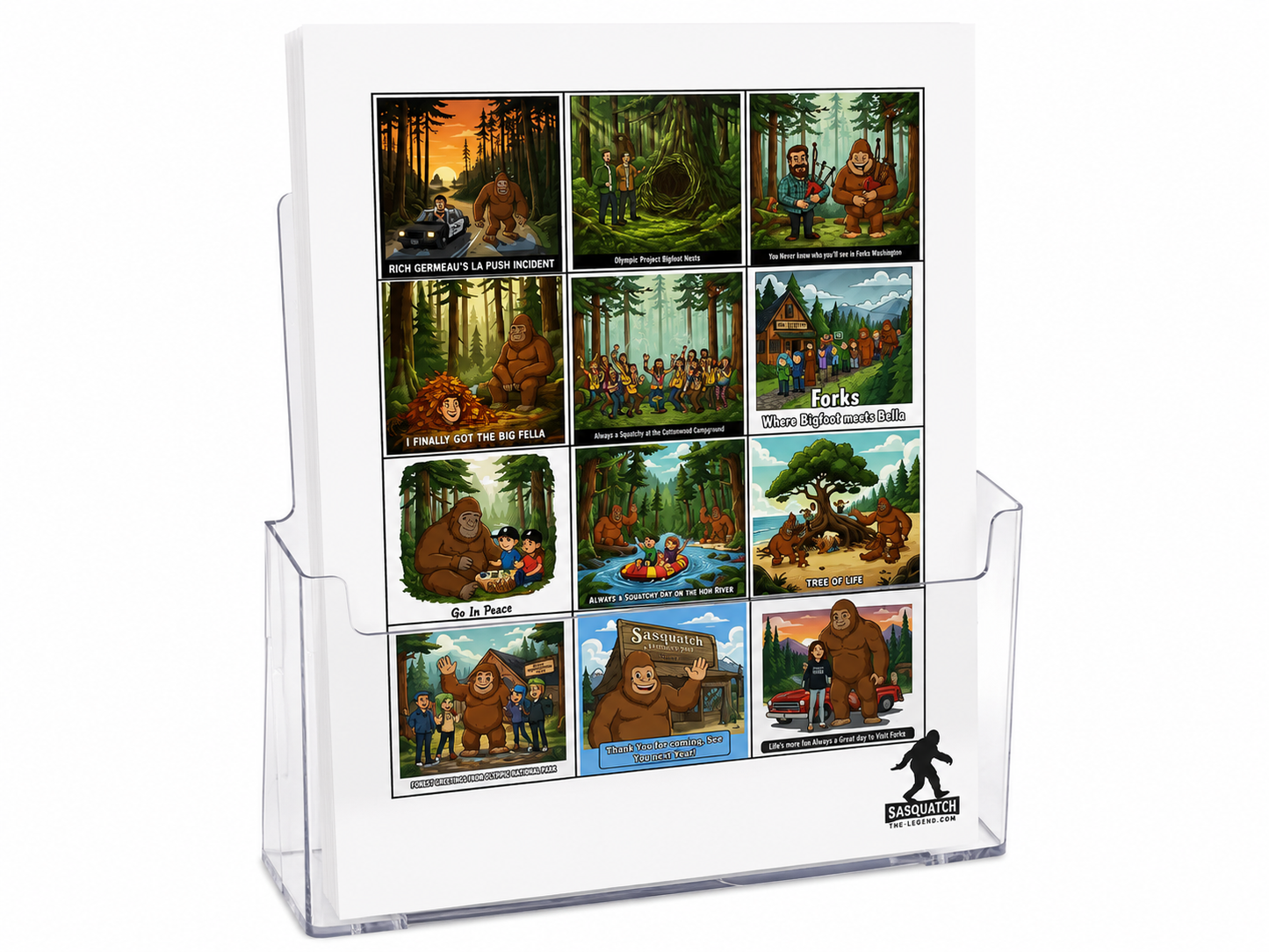 Sasquatch Welcomes You to Forks WA and/or The Wildlife of Forks WA Coloring Books