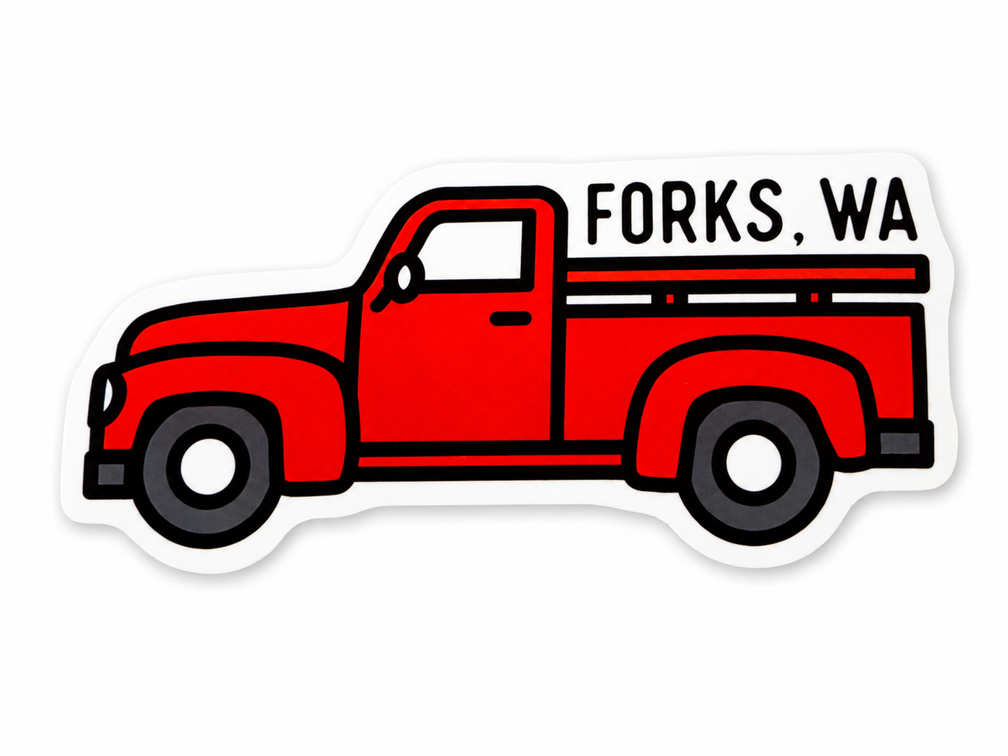 Bella's Red Truck from Twilight Sticker