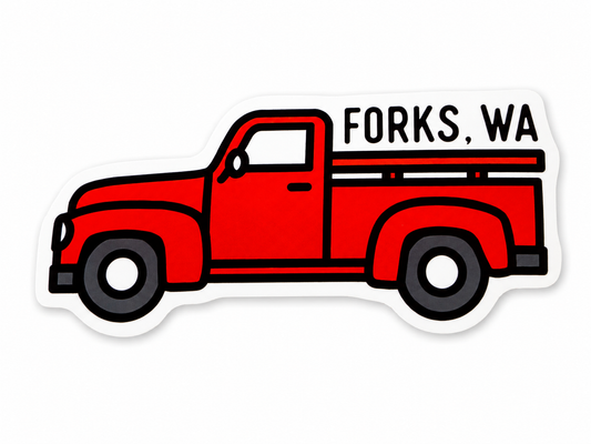 Bella's Red Truck from Twilight Sticker