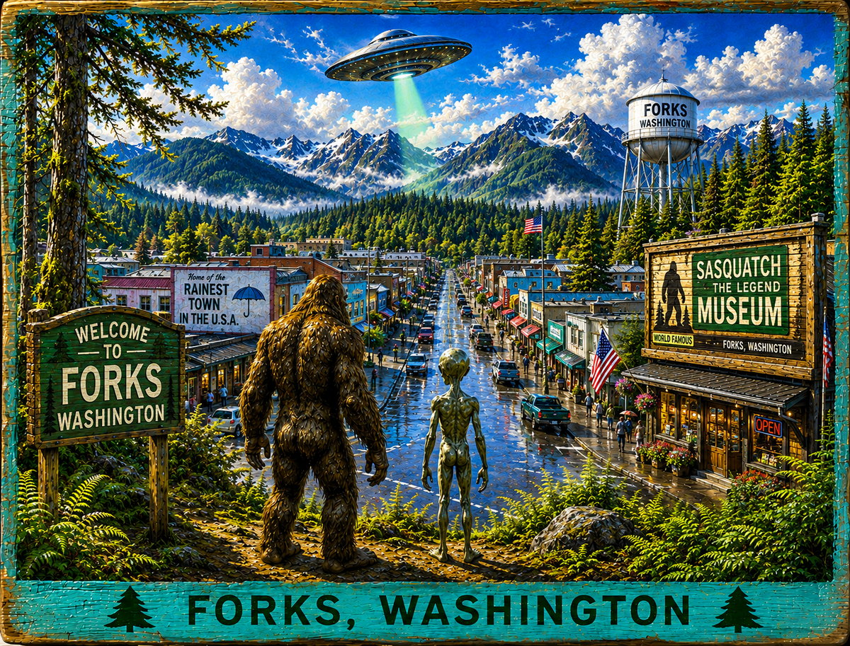Bigfoot – Vintage Wooden Wall Sign