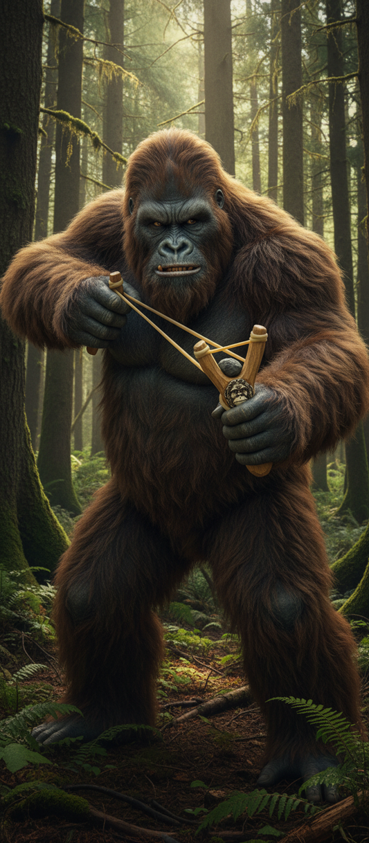 Wooden Bigfoot Slingshot