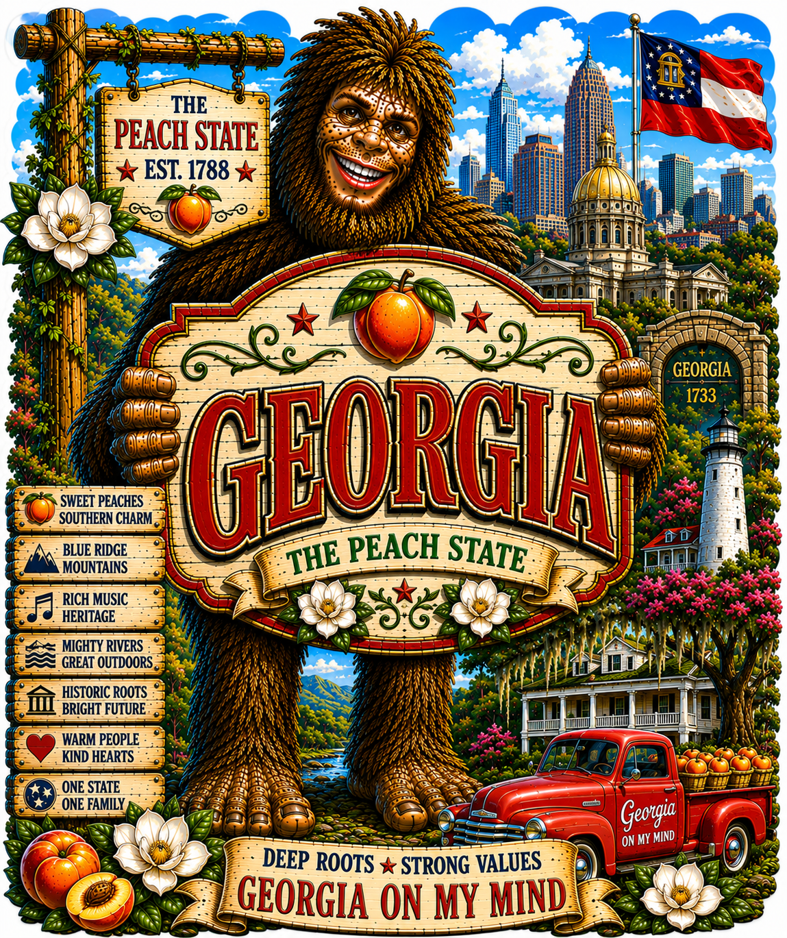 Georgia Sasquatch Sticker