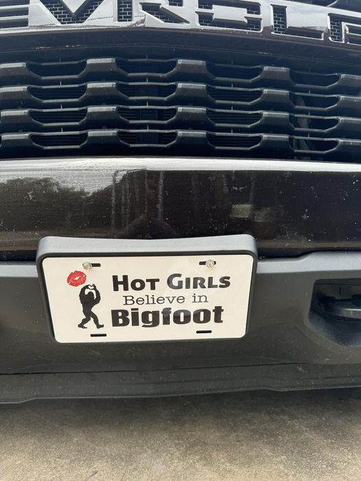 Hot Girls Believe in Bigfoot License Plate