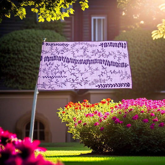 Bella's Purple Print Flag 3 foot x 5 foot