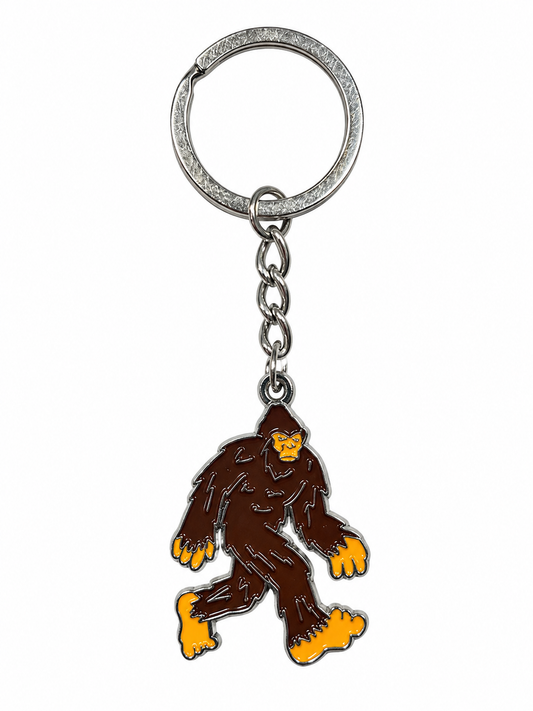 Metal Bigfoot Keychains