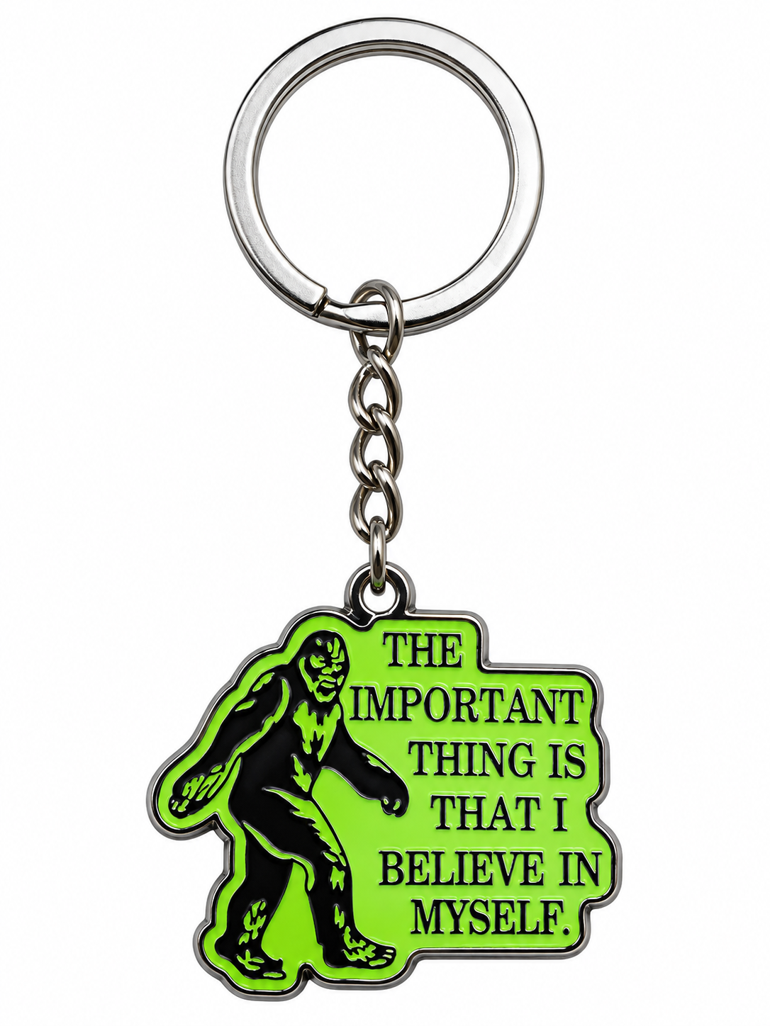 Metal Bigfoot Keychains