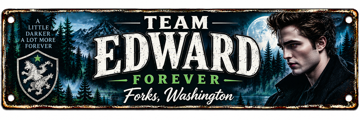 Forks, Washington Tin Signs – 16" x 4"