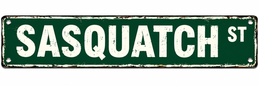 Sasquatch Metal Signs