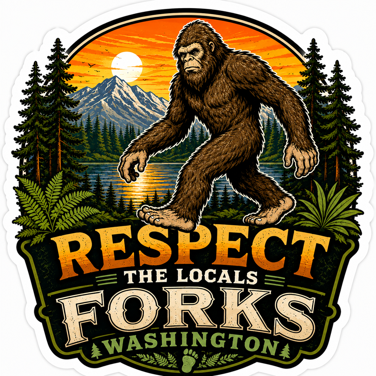 Respect The Locals Sticker