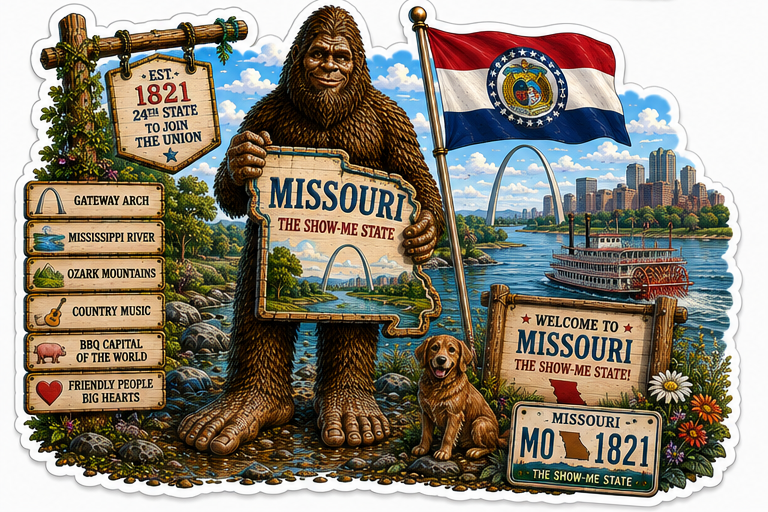 Missouri Sasquatch Sticker