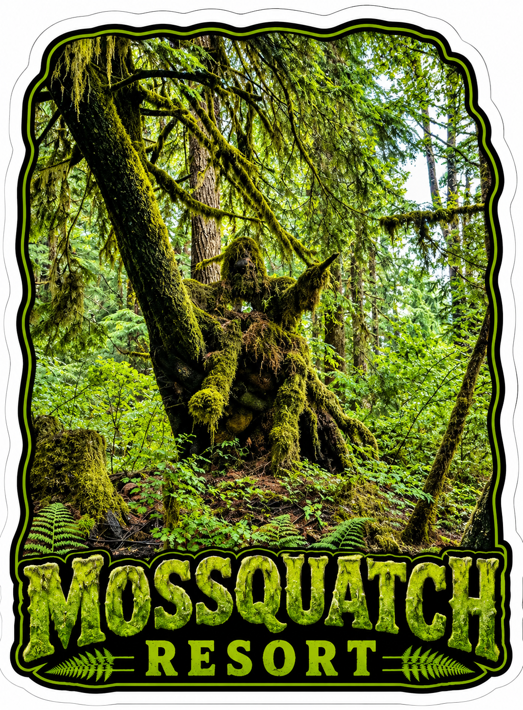 Mossquatch Resort Sticker