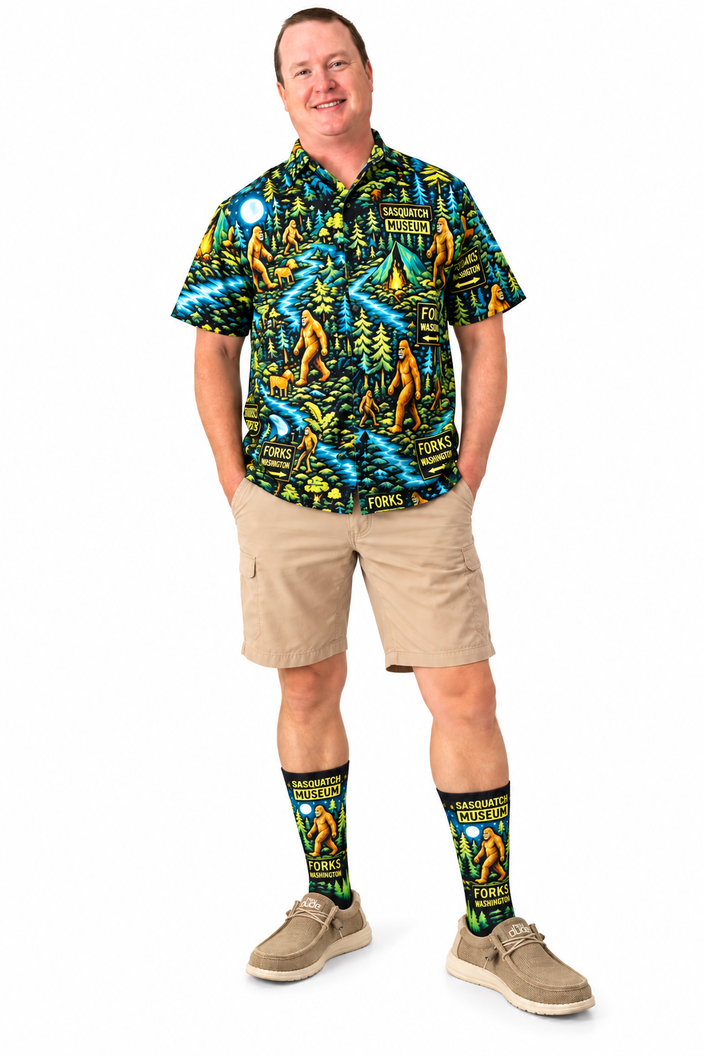Sasquatch Museum Beach Shirt
