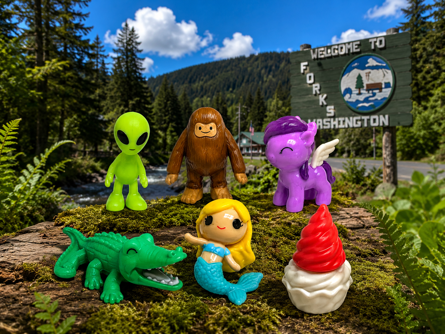 Sasquatch & Friends Play set of 6
