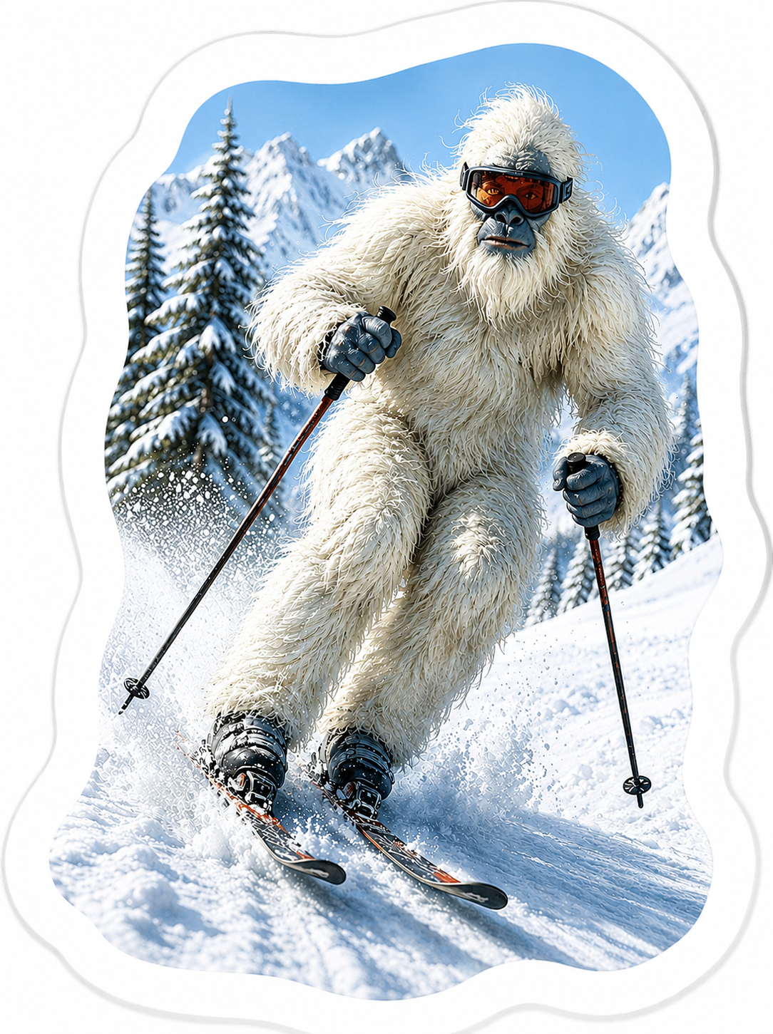 Ski Washington Sasquatch Sticker