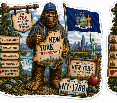 New York Sasquatch Sticker
