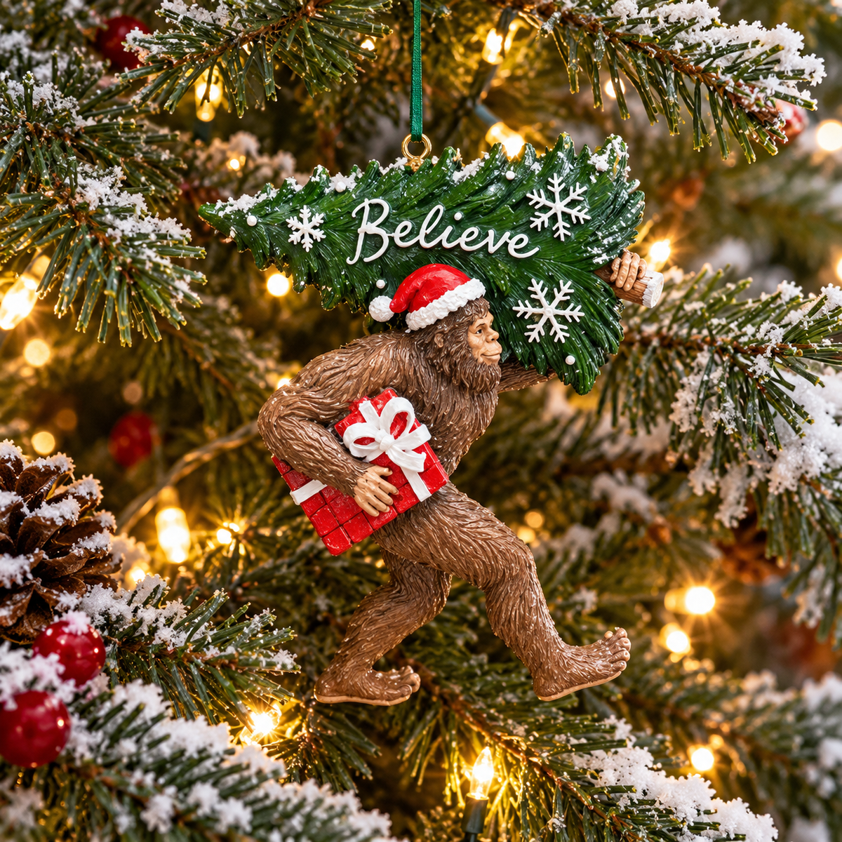 3D Resin Sasquatch Ornament – 5 Inches Tall
