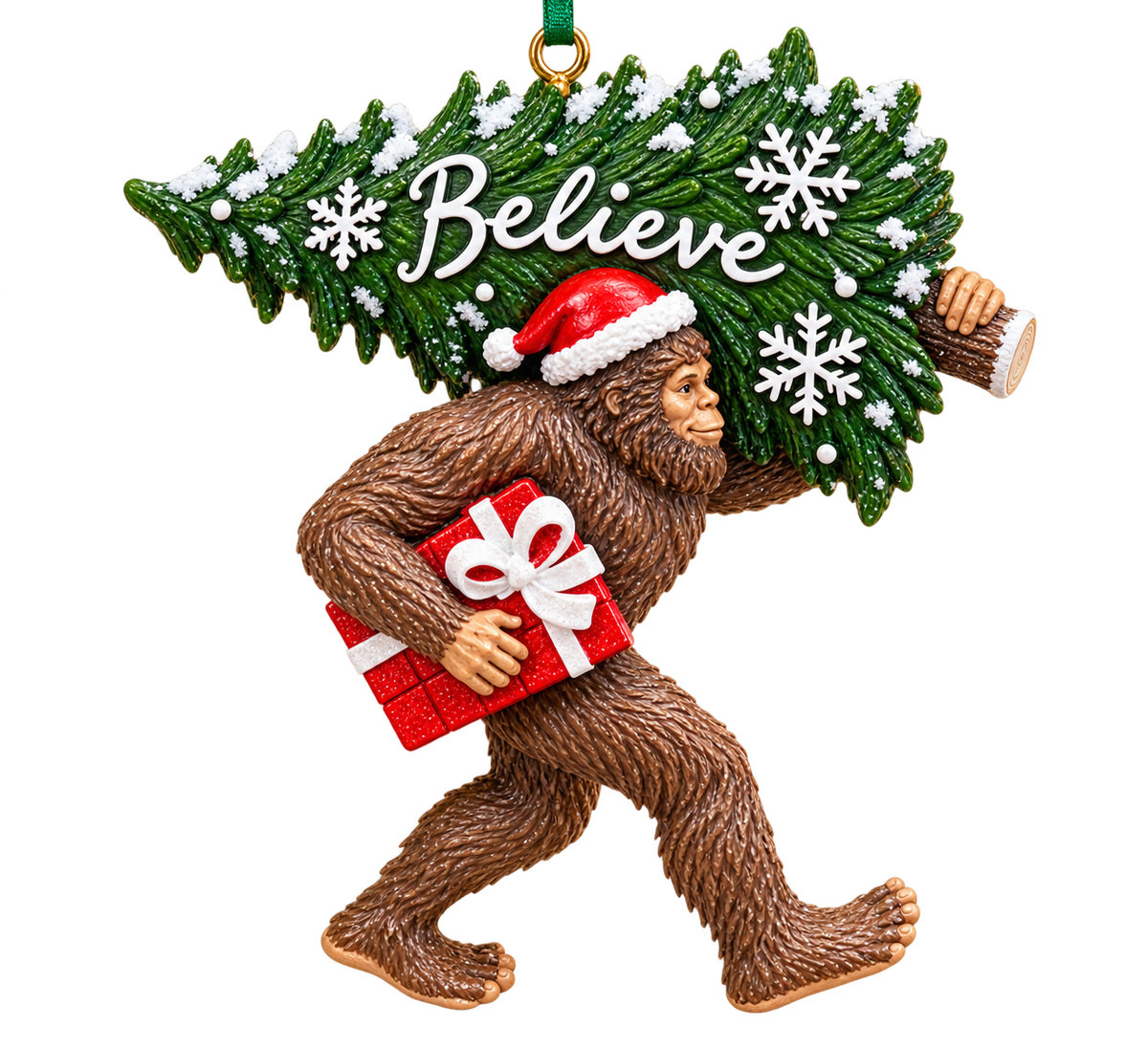 3D Resin Sasquatch Ornament – 5 Inches Tall