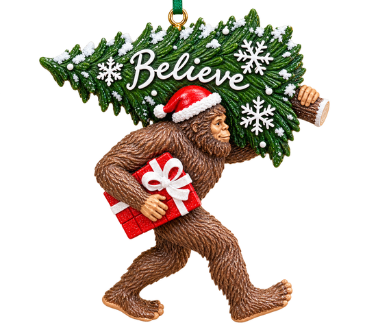 3D Resin Sasquatch Ornament – 5 Inches Tall